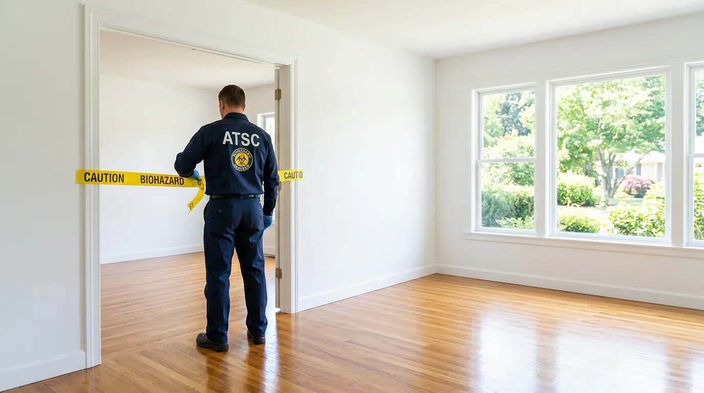 Certified biohazard cleanup crew performing Decomposition Cleanup in Beacon Hill