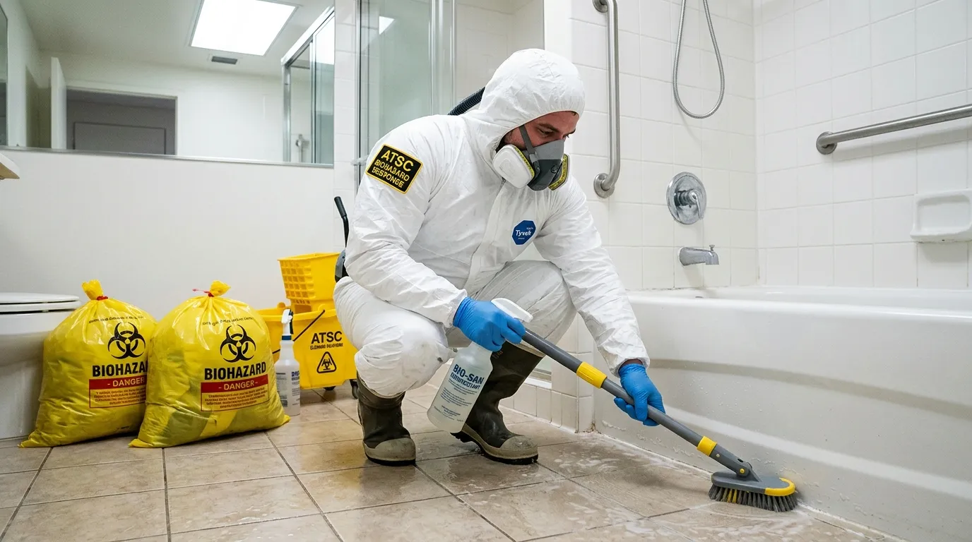 Decontamination equipment deployed for Blood Cleanup in Beacon Hill